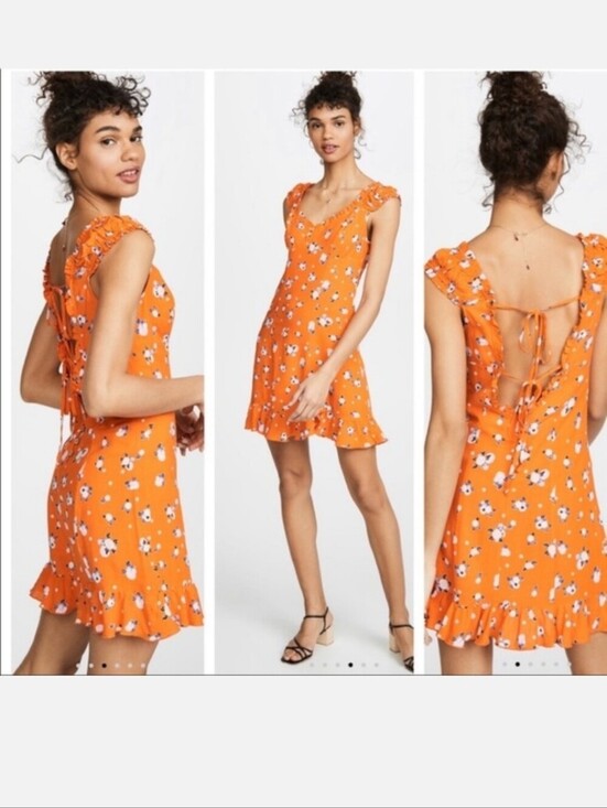 Free People Dresses & Skirts - Free People Floral Ruffle-Strap Sundress